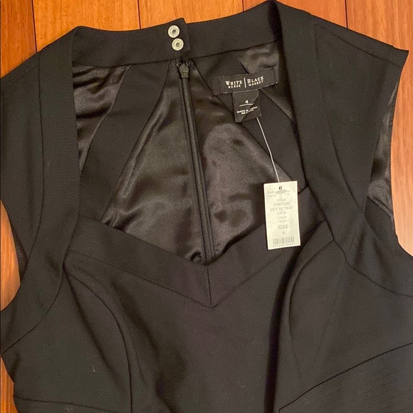 White House Black Market Elegant Black Sleeveless Dress - Picture 5 of 5